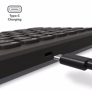 ZAGG Pro Keyboard 17 inch Full Size, hiilenharmaa, Nordic (langaton lataus latausalustalla)