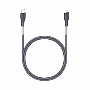 Kaapeli USB C - Lightning Forcell F-Energy PD 3A 27W Carbon 1 m CB-01C musta
