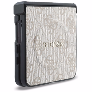 Vaaleanpunainen Guess 4G Classic MagSafe -suojakuori Samsung Galaxy Z Flip8 -puhelimelle