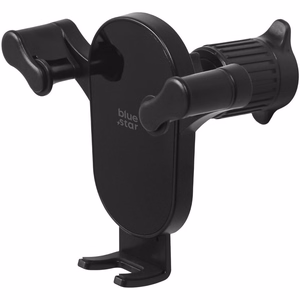 Gravity car holder BLUE STAR Black Mirror windshield mount black