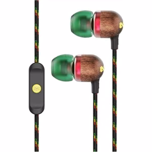 Marley Earbuds Smile Jamaica Wired In-ear Microphone Rasta