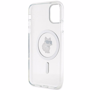 Karl Lagerfeld IML Choupette MagSafe suojakuori iPhone 11 / Xr:lle - läpinäkyvä