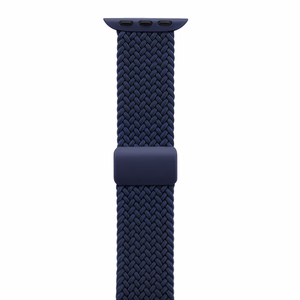 Crong Wave Band braided Apple Watch band, 44/45/46/49 mm, navy blue