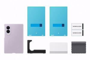 Samsung Galaxy Z Fold8 Silicone Magnet -suojakuori ja 2 heijastusta vähentävää kalvoa, laventeli