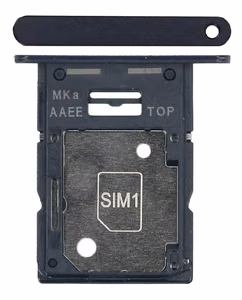 SIM-kortin pidike Samsung A155 A15 4G Brave Black alkuperäinen (service pack)
