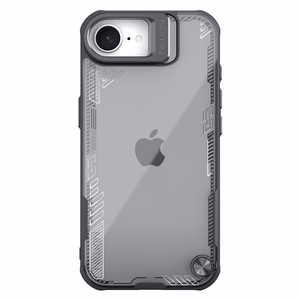 Nillkin Iceblade Prop Suojakuori jalustalla iPhone 16e / 17e:lle - musta