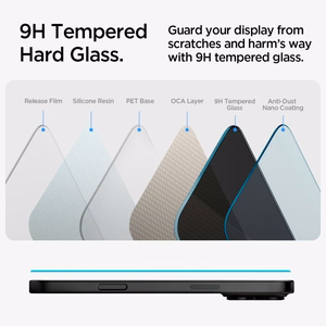 Spigen Glas.tR EzFit Privacy Tempered Glass for iPhone 15/16 with Adapter (2 pcs.)