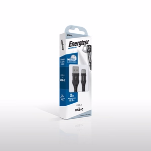 Energizer Ultimate C520CKBK USB-A–USB-C-lataus- ja datakaapeli, 2 m, musta