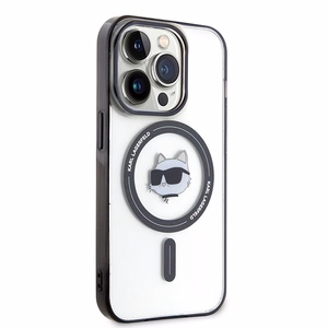 Karl Lagerfeld KLHMP15XHCHNOTK iPhone 15 Pro Max 6,7 läpinäkyvä kovakuori IML Choupetin pää MagSafe
