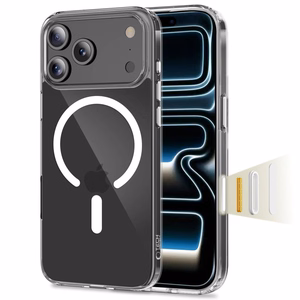 Tech-Protect Flexair Hybrid CC MagSafe Suojakuori iPhone 17 Pro Max -lle - kirkas