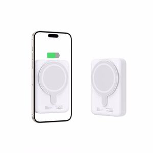 Tech-Protect LifeMag PB11 Powerbank MagSafe 10000mAh 15W USB-C-portilla - valkoinen + USB-C-kaapeli