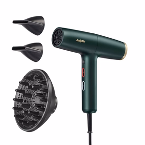 BaByliss Air Power Pro D6555DE – 1700 W ionisoiva hiustenkuivain, vihreä/kullanvärinen