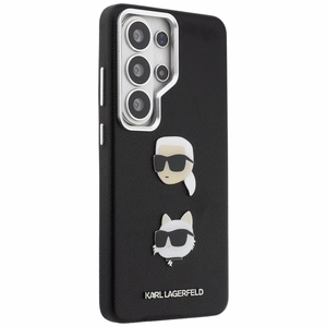 Karl Lagerfeld Suojakuori Saffiano Double Heads Metal Samsung Galaxy S26 Ultra:lle musta