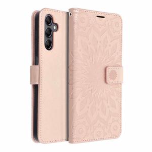 MEZZO lompakkokotelo SAMSUNG A14 4G / A14 5G mandala-kuvio, ruusukulta