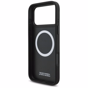 BMW M Quilted Logo MagSafe Suojakuori iPhone 17 Pro Max:lle - Musta