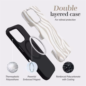 MIO Sandy Zebra Magsafe Case Compatible for iPhone 16 Pro