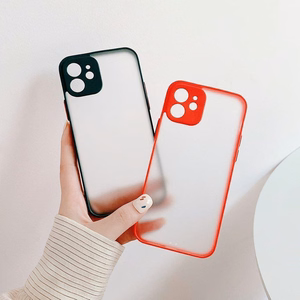 Milky Case silikoni joustava läpikuultava tapauksessa Samsung Galaxy A42 5G punainen