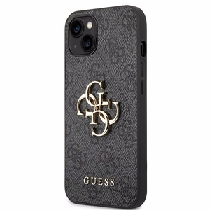 Guess 4G Big Metal Logo iPhone 14 kotelo - harmaa