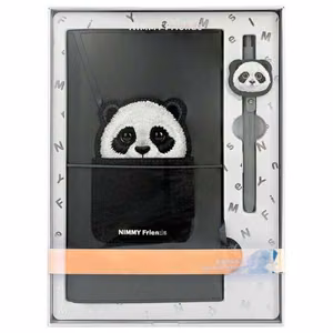 NIMMY set 2in1 notebook + pen BIG EYED PET 2.0 Panda black