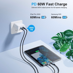 USB-kaapeli Choetech XCC-1015 USB-C – USB-C PD60W 2,0 m musta