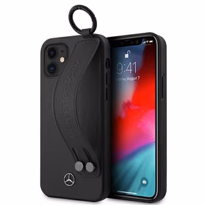 Mercedes Strap Line -kotelo iPhone 12 mini - musta