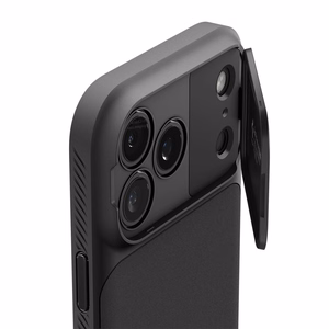 Spigen Optik Armor MagSafe Suojakuori iPhone 17 Pro:lle - musta