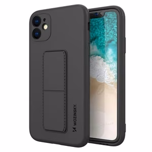 Wozinsky Kickstand Case silikoninen suojakuori jalustalla Samsung Galaxy A11 / M11 musta