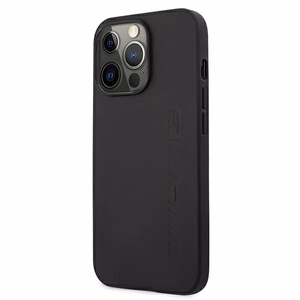 AMG Leather Hot Stamped Suojakuori iPhone 13 Pro / 13 6.1":lle - musta