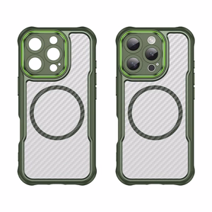 Leading Series MagSafe Silikoninen Suojakuori iPhone 16 Pro Max:lle - Vihreä
