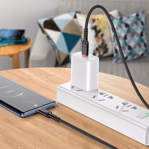 Hoco USB-C - USB-C -kaapeli PD QC 3A 60W 1 m X59 musta