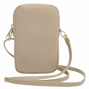 Guess Laukku GUWBZPGSTEGDtummanbeige/beige Zip Triangle 4G