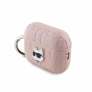 Karl Lagerfeld Monogram Choupette Head suojakuori AirPods Pro 2:lle - vaaleanpunainen