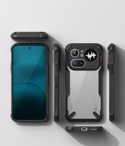 Ringke Fusion X case for Nothing Phone 4A Pro - transparent and black
