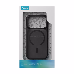 Benks Magnetic Mist metallikehyksinen suojakuori (C.K.FF.AP.BK.0072) iPhone 18 Pro / 17 Pro -puhelimille, musta, kameran ohjauspainikkeella