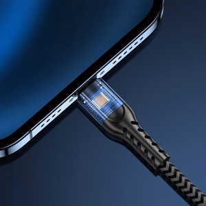 USB-kaapeli Joyroom N10 harmaa Lightning (sarja 3 kpl: 25cm / 120cm / 200cm)