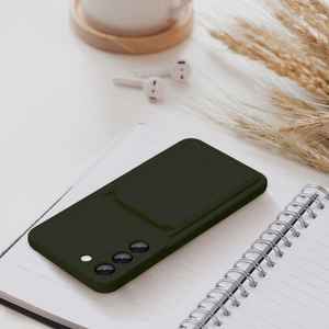 Suojakuori Samsung A35 5G:lle Card Case vihreä