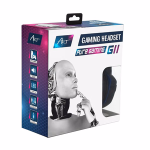 ART johdolliset kuulokkeet pelaaminen Jack 3,5 mm / USB A mikrofonilla G11 musta