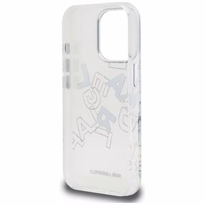 Karl Lagerfeld IML Sketched Graphic Suojakuori iPhone 16 Pro:lle - Kirkas