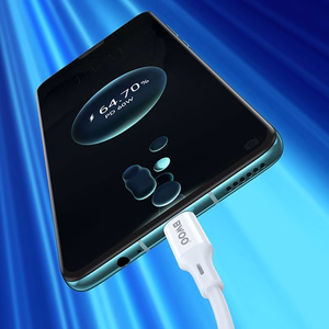 BWOO kaapeli USB-C - USB-C 1m 60W ABS + TPE X282 C-C valkoinen