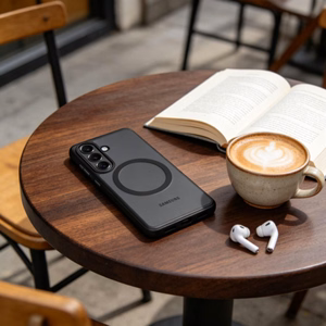 Tech-Protect MagPeak MagSafe suojakuori Samsung Galaxy S26:lle musta