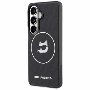Karl Lagerfeld suojakuori IML Repeated Choupette MagSafe Samsung Galaxy S26:lle musta
