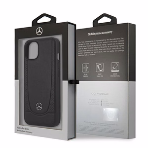 Mercedes MEHCP15MARMBK iPhone 15 Plus 6.7" black/black hardcase Leather Urban