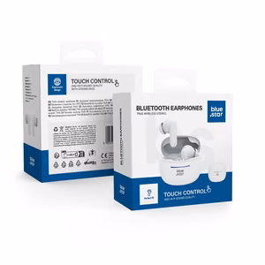 Bluetooth handsfree Blue Star (BK44) TWS white