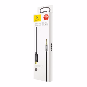 Baseus Yiven Audio cable USB-C to mini jack 3,5mm, 1.2m (Black)
