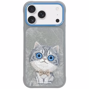 NIMMY BIG EYED PET 2.0 Cat -suojakuori iPhone 17 Pro:lle harmaa