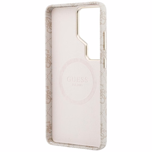Guess suojakuori 4G Triangle Logo MagSafe Samsung Galaxy S26 Ultra:lle pinkki