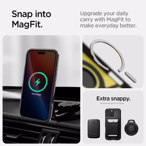 Spigen Tough Armor T MagSafe Suojakuori iPhone 16 Pro Max -puhelimelle - musta