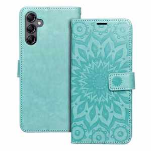 MEZZO lompakkokotelo SAMSUNG A14 4G / A14 5G mandala-kuvio, vihreä