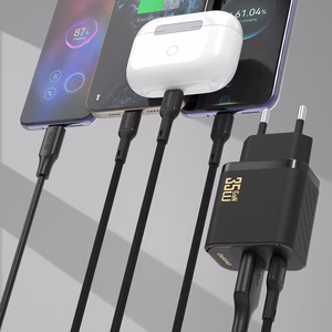 Dudao A27MaxCEU PD QC 35W USB-A USB-C Wall Charger with USB-C Cable - Black