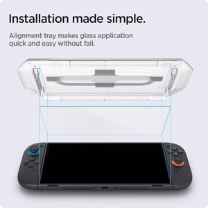 Spigen Glas.TR EZ FIT Karkaistu lasi 2 kpl Nintendo Switch 2:lle - Läpinäkyvä